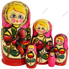 Матрешка 5 в 1 расписная (куколки)