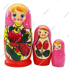 Матрешка 3 в 1 «Цветная»