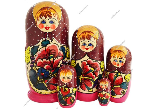 Матрешка 5 в 1 «Украинская»