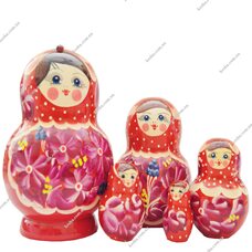 Сувенирная матрешка «Малиновая» (большая)