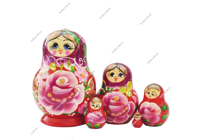 Деревянная матрешка 5 в 1 (мини)
