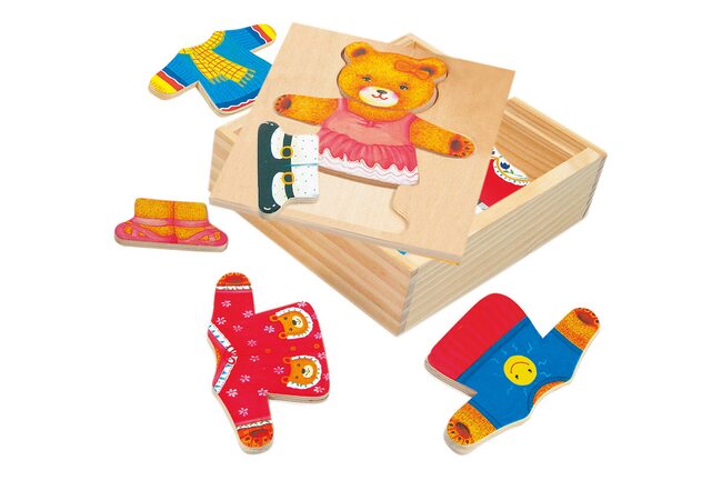 Гардероб «Одень мишку-девочку»