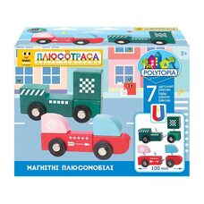 Набор магнитных плюсомобилей. Стиль 1 (7 дет).