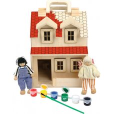 Кукольный домик-раскраска