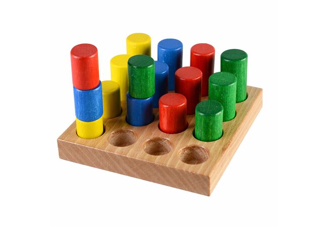 Игра «Цветные цилиндры» №2.