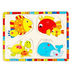 Вкладыши «Морские обитатели с малышами»