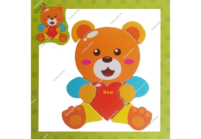 Магнитный пазл «Мишка»