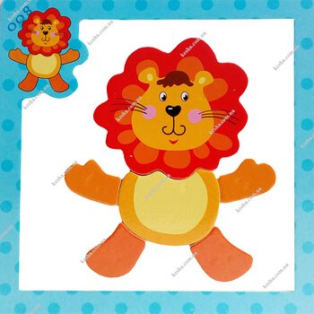 Магнитный пазл «Лев»