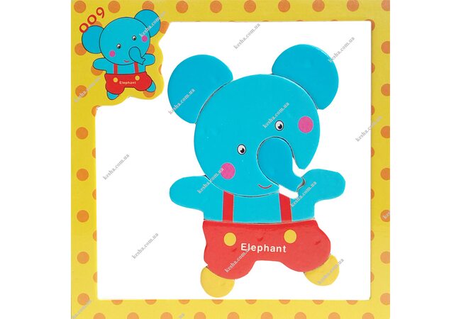 Магнитный пазл «Слон»