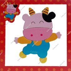 Магнитный пазл «Корова»