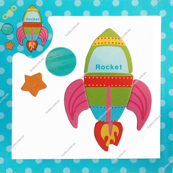 Магнитный пазл «Ракета»