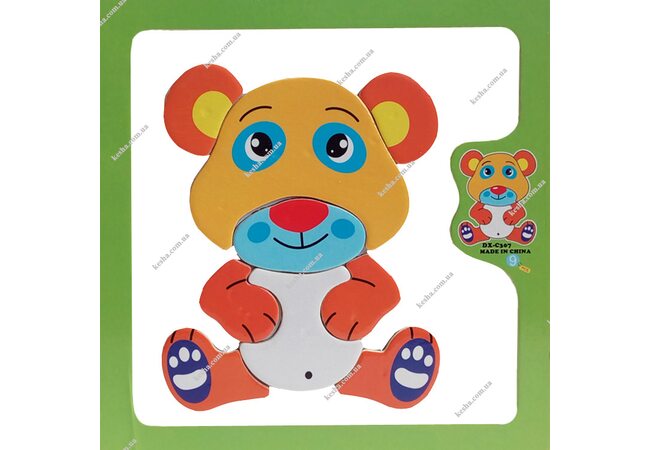 Магнитный пазл «Леопард»