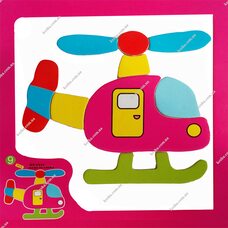 Магнитный пазл «Вертолет»