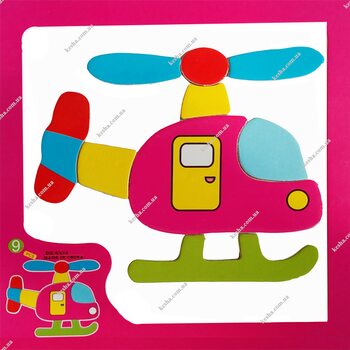Магнитный пазл «Вертолет»