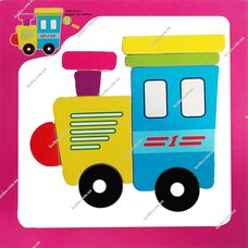 Магнитный пазл «Паровоз»