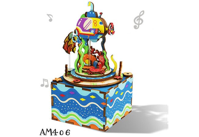 Музичний конструктор «Морські глибини», заводний.