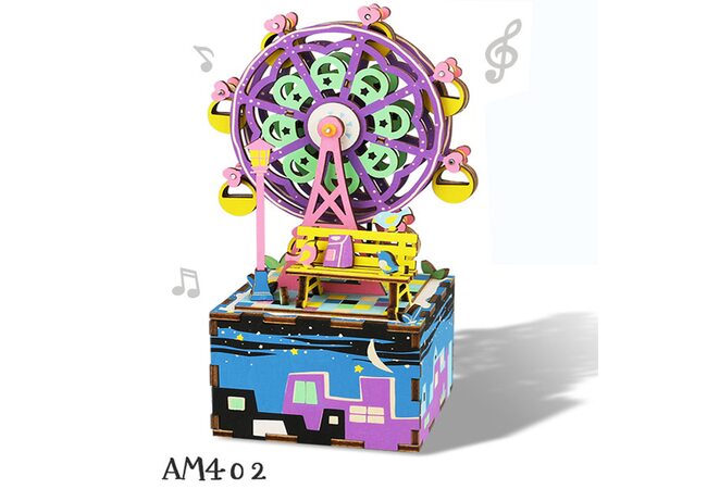 Музыкальный конструктор «Колесо обозрения», заводной.