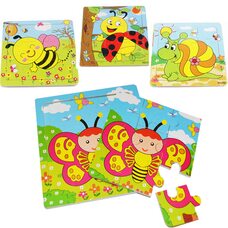 Пазл «Насекомые и птицы», 9 дет