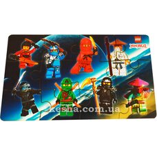 Пазл с подставкой «Ниндзяго», 12 эл.