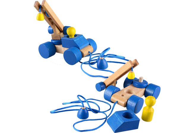 Каталка конструктор «Кран» на мотузці