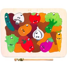 «В огороде», мозаика + рыбалка, 23 дет.