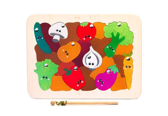 «В огороде», мозаика + рыбалка, 23 дет.