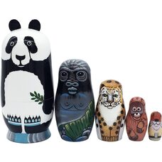 Матрешка «Зверушки», 5 в 1