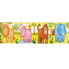 Набор пазлов «Экзотические животные», 4 шт.