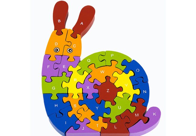 3D пазл «Улитка» (англ. алфавит)