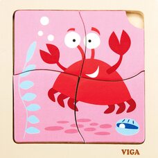 Пазл «Краб», 4 дет.