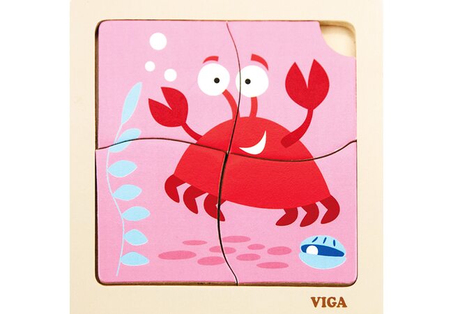 Пазл «Краб», 4 дет.