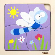 Пазл «Стрекозка», 4 дет.