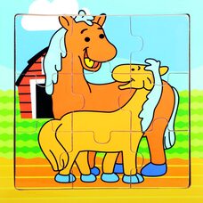 Пазл «Лошадки», 9 дет.