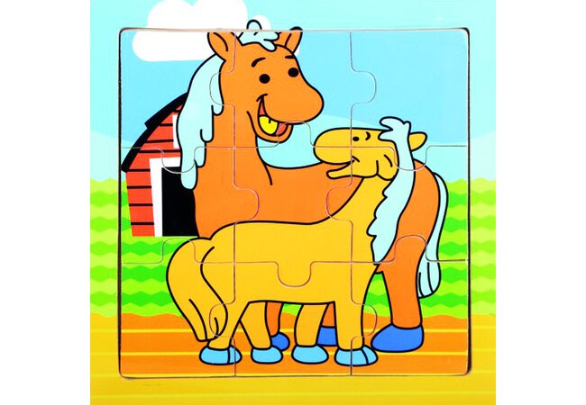 Пазл «Лошадки», 9 дет.