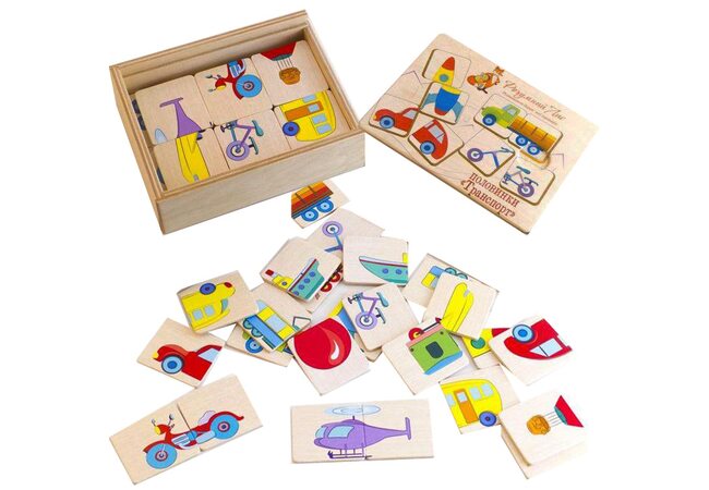 Пазлова гра «Половинки» (Транспорт)