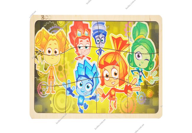 Пазл в рамке «Фиксики», 12 эл.