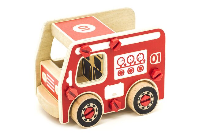 Конструктор «Пожарная машина», 11 дет.