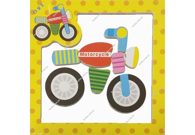 Магнитный пазл «Мотоцикл»