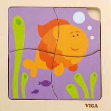 Пазл «Рыбка», 4 дет.