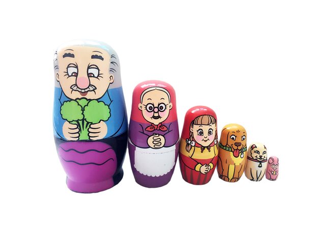 Матрешка «Чудо репка», 6 в 1