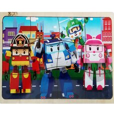 Пазл в рамке «Робокар Поли», 12 эл.