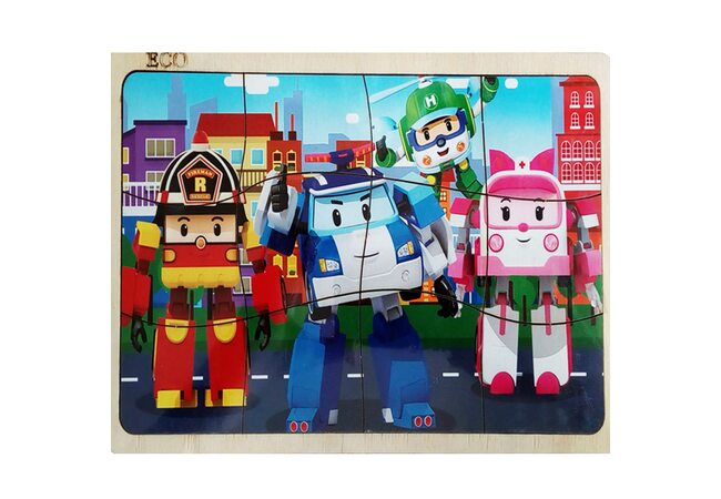 Пазл в рамке «Робокар Поли», 12 эл.