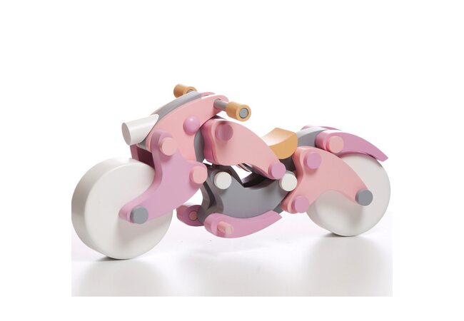 Магнітний конструктор «Мотоцикл» (rose)