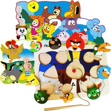 Детские мозаики рыбалки 2 в 1.