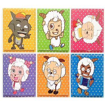 Пазлы «Sheep and wolf», 4 эл.