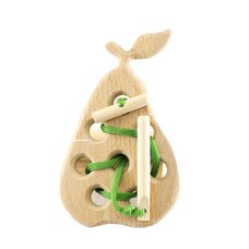 Груша шнуровка плоская (неокрашенная)