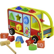 Машинка-стучалка-сортер «Геофигуры»