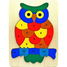 Мозаика «Сова-цифры»