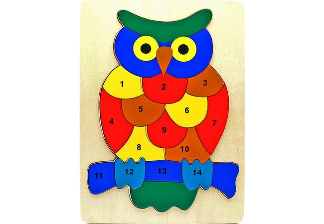 Мозаика «Сова-цифры»