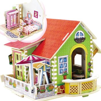 «Спальня», дом конструктор с мебелью, 70 дет.